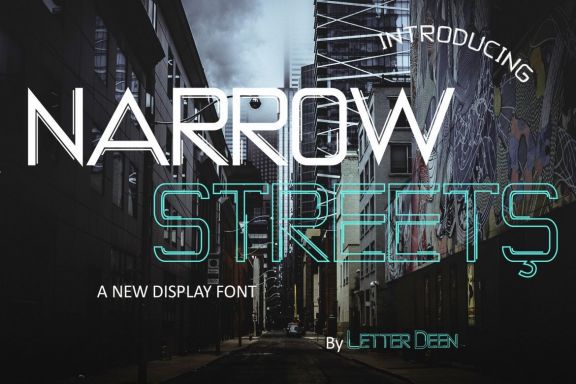 Narrow Streets Display Font
