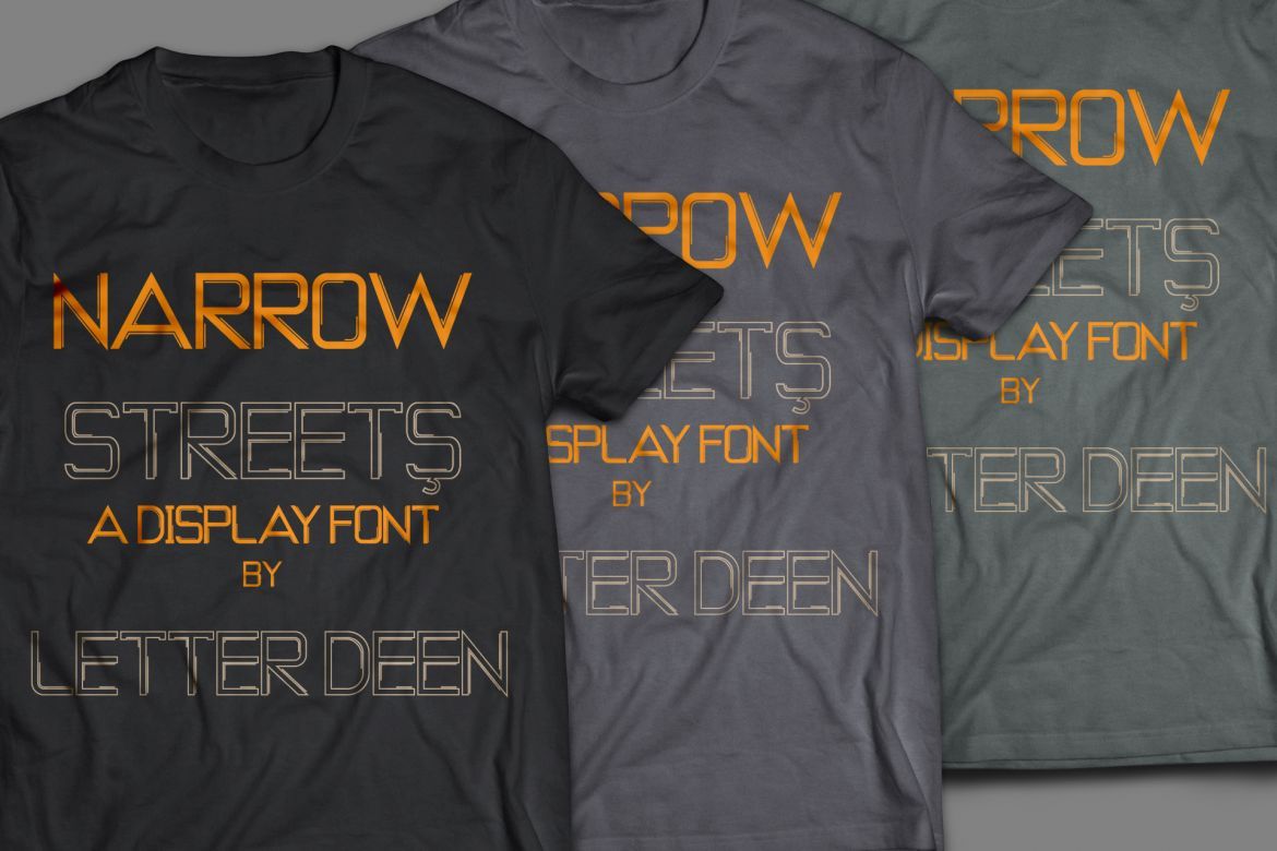 Narrow Streets Display Font - view 3