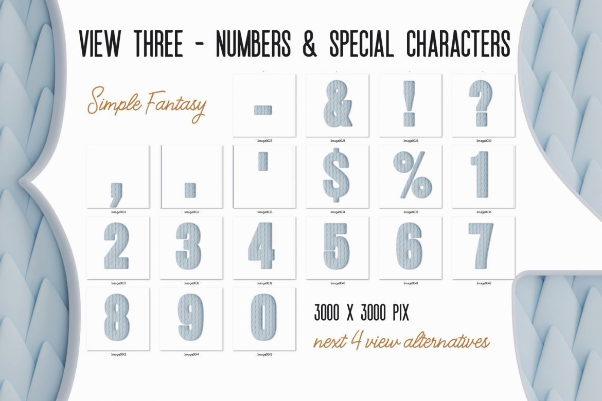 Free Simple Fantasy 3D Lettering - view 6