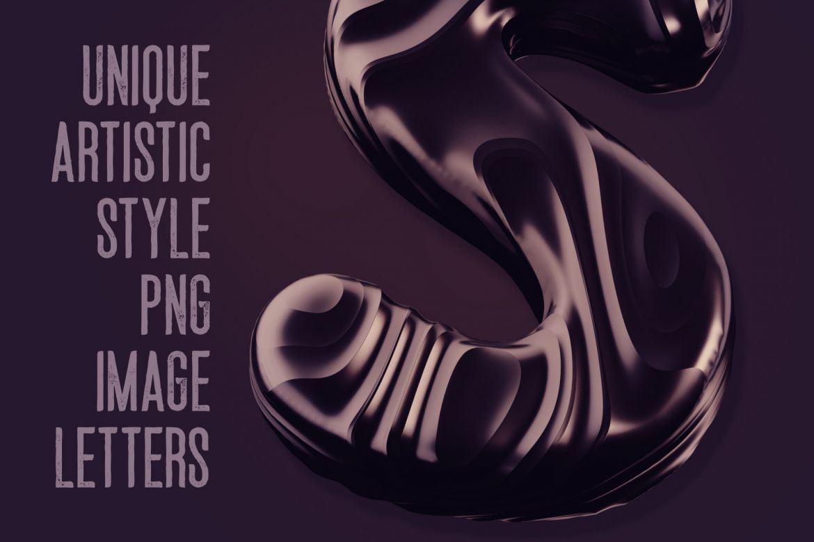 Free Dark Decorative 3D Lettering alternate