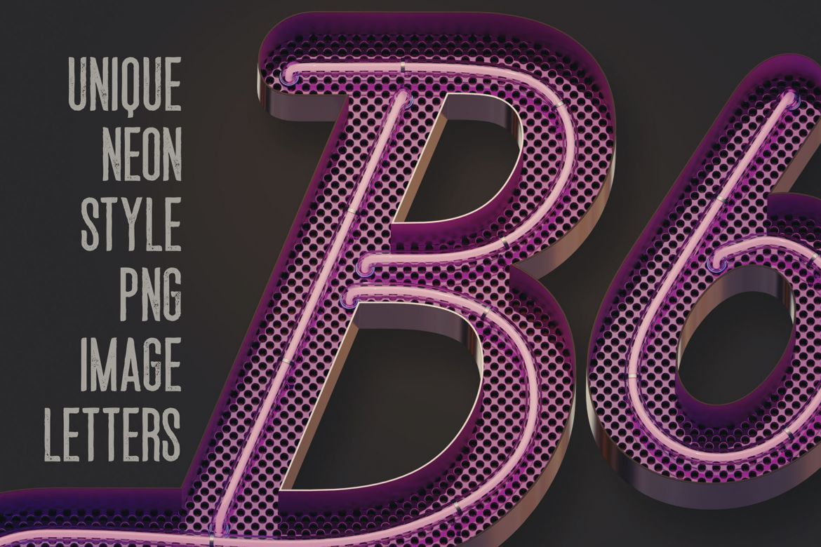 Free Script Neon 3D Lettering - view 5