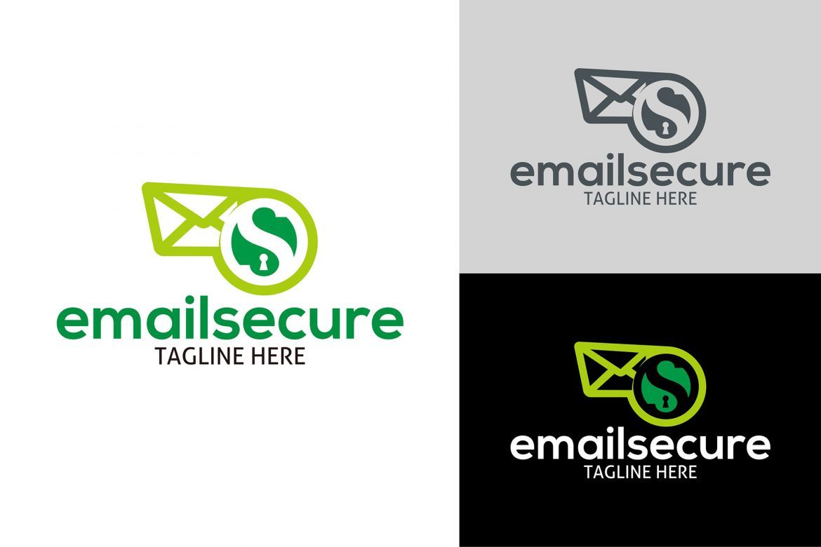 Email Secure Logo - view 2