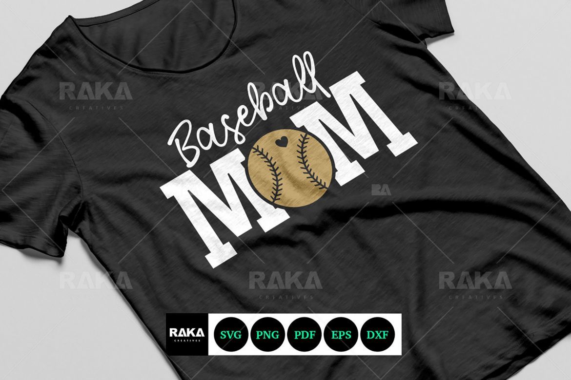Baseball Mom Vector Logo - view 4