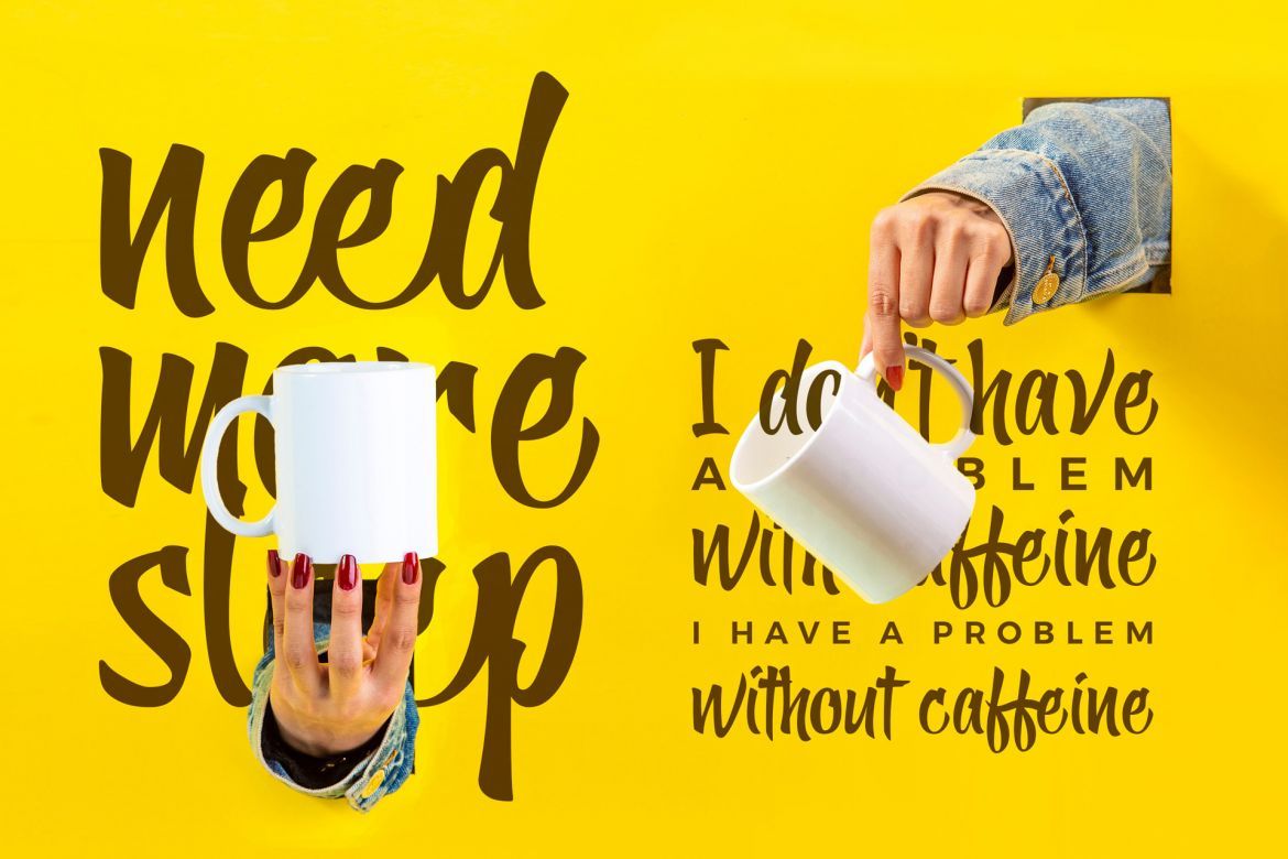 Yellow Ginger Font - view 3