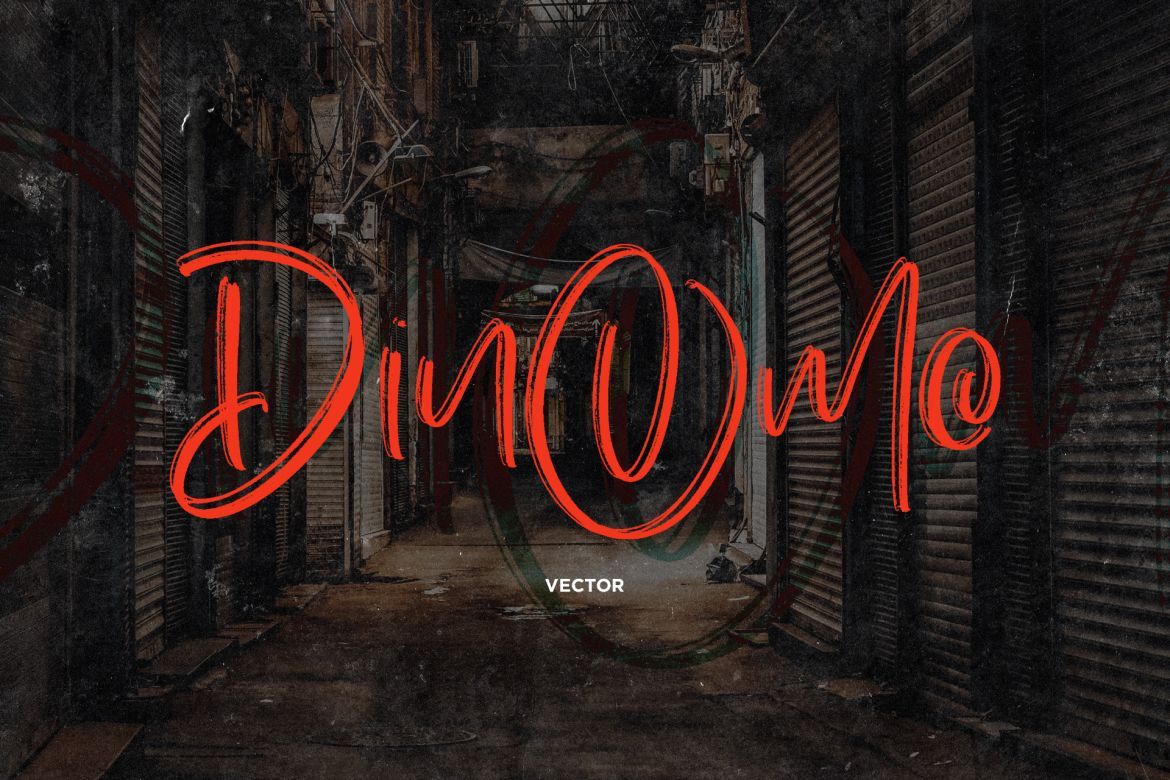 Dinomo SVG Brush Font alternate