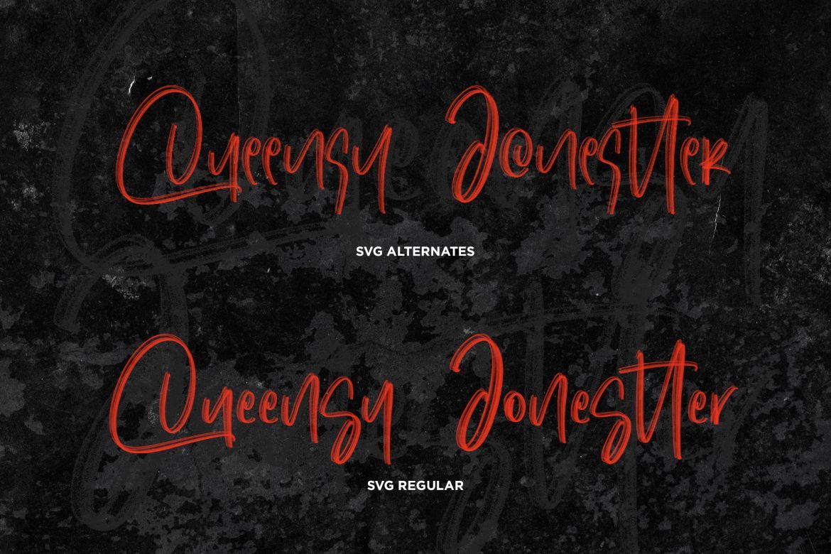 Dinomo SVG Brush Font - view 1