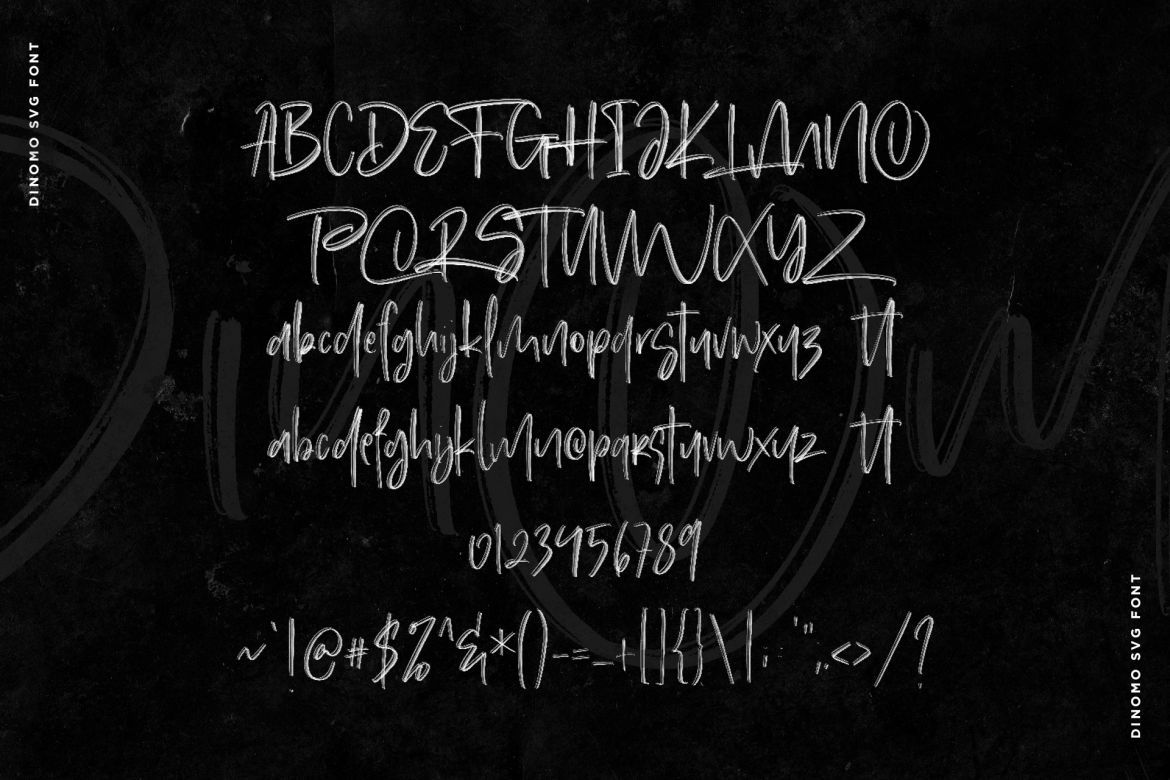 Dinomo SVG Brush Font - view 6