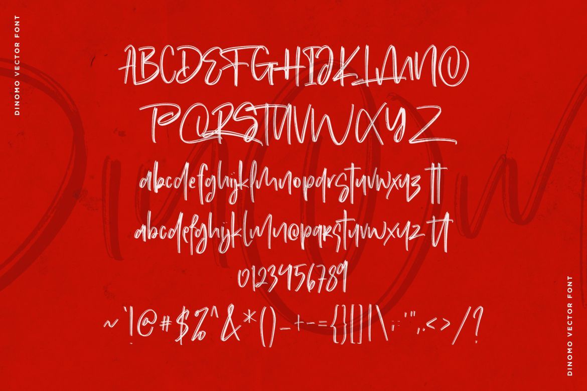 Dinomo SVG Brush Font - view 7