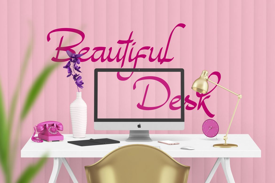 Magenta Rose Font - view 8