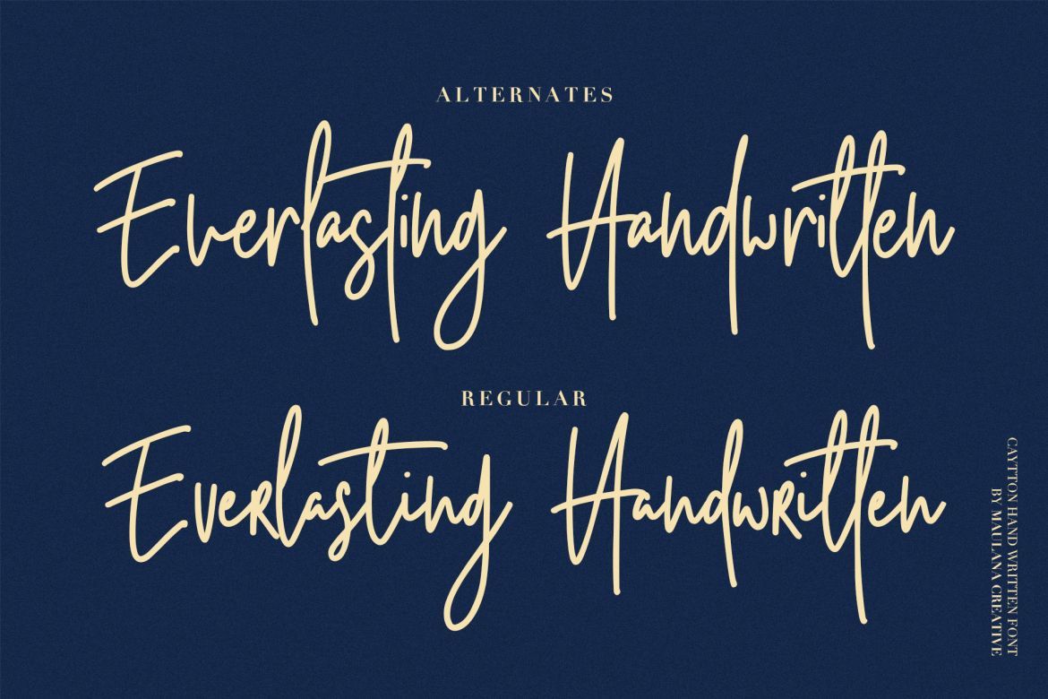 Cayttons Signature Font - view 10