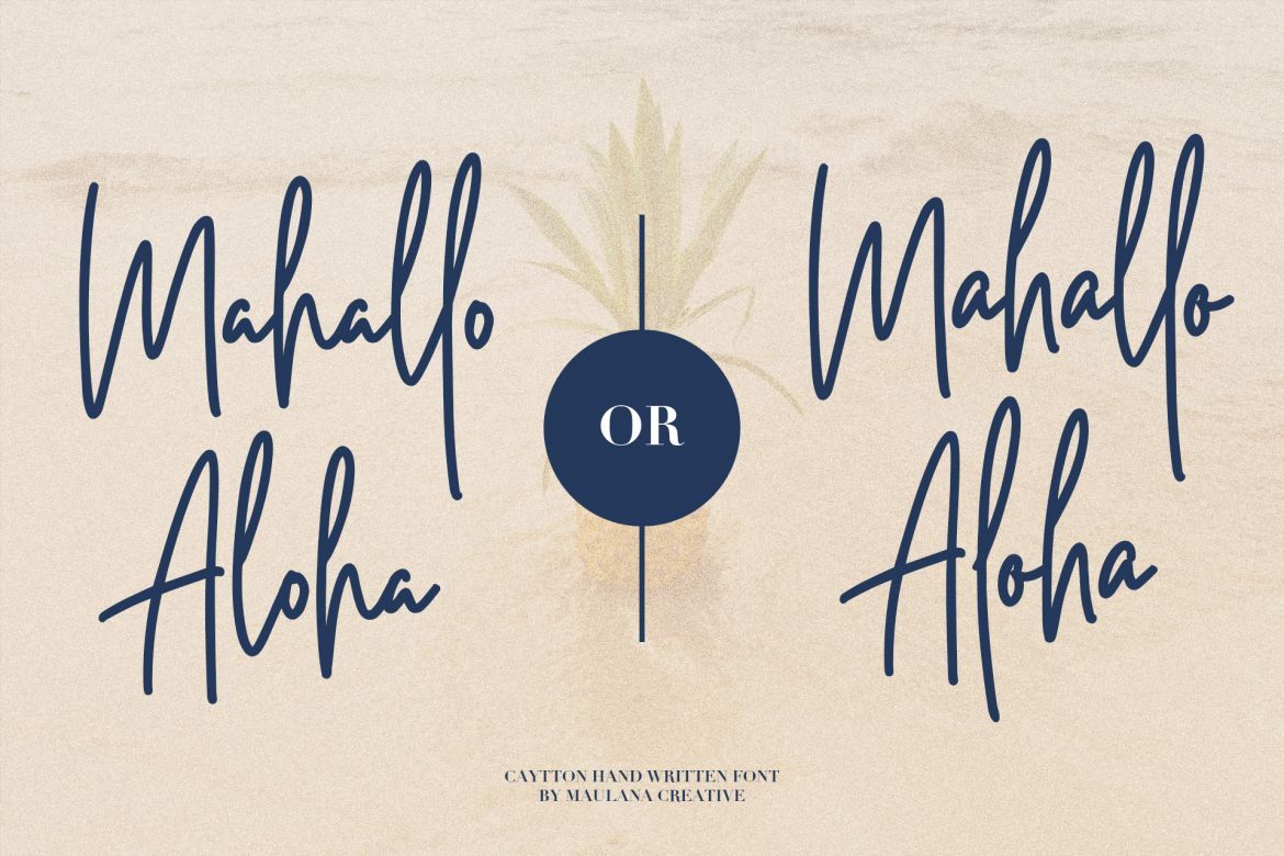 Cayttons Signature Font - view 1