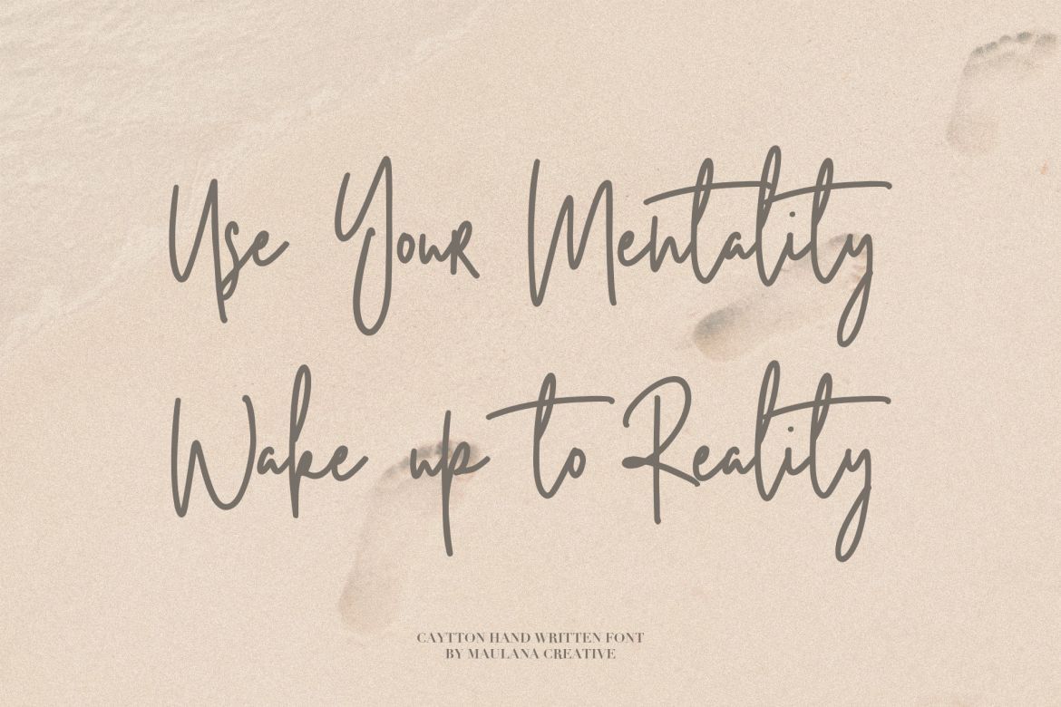 Cayttons Signature Font - view 2