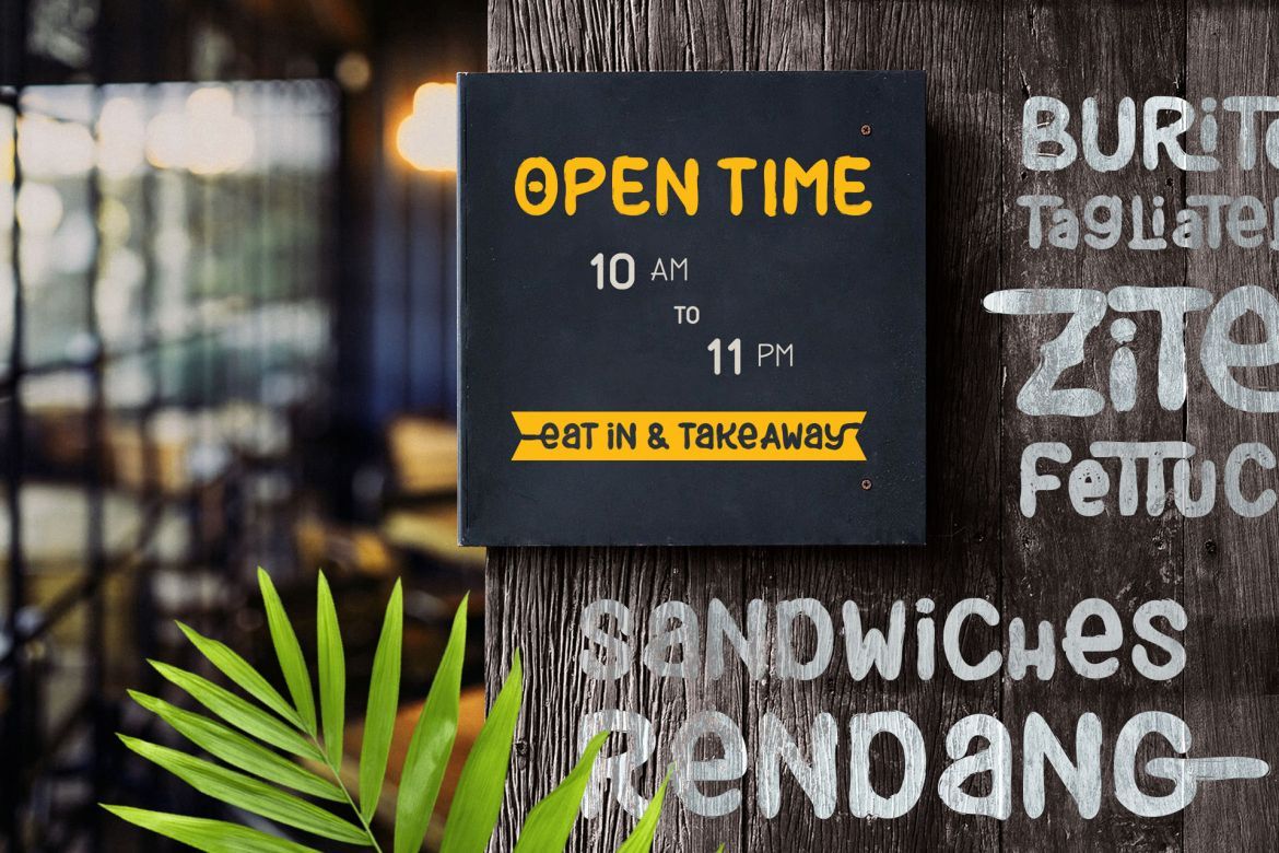 Black Burger Font Family - view 7