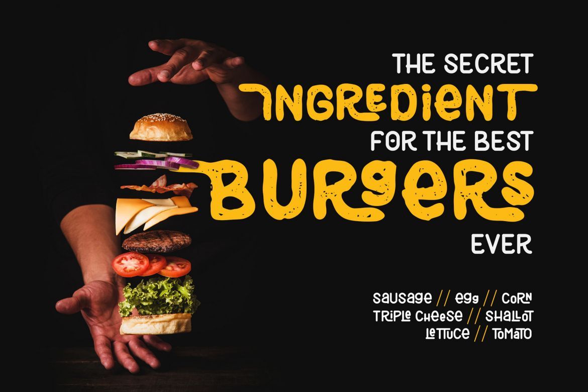 Black Burger Font Family - view 11
