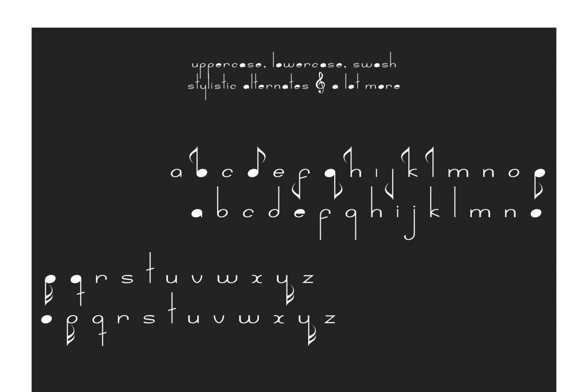 Nada Musical Note Font - view 5