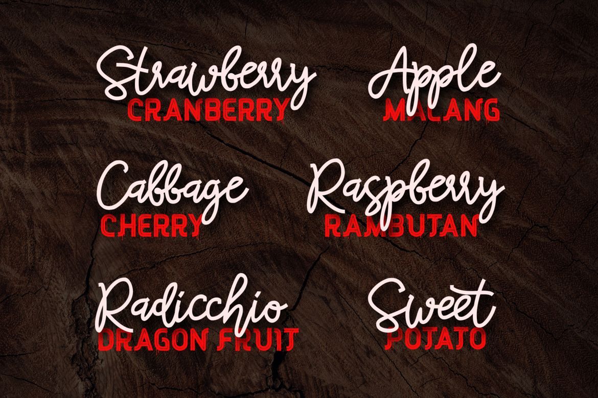 Red Peppers Font Duo - view 11