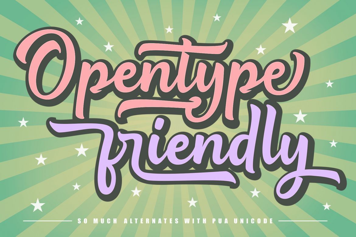 Being Strong Extrude Font - view 4