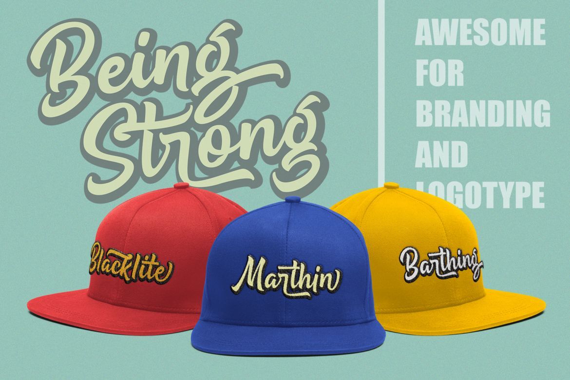 Being Strong Extrude Font - view 7