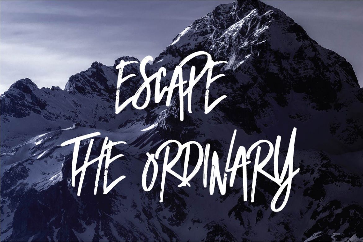 Broken Dark Typeface alternate