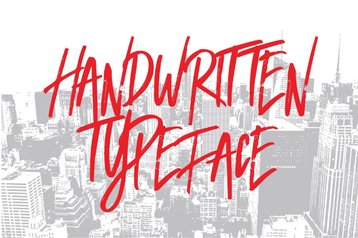 Broken Dark Typeface - view 4