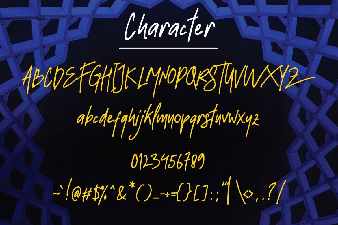 Strawline Typeface - view 3