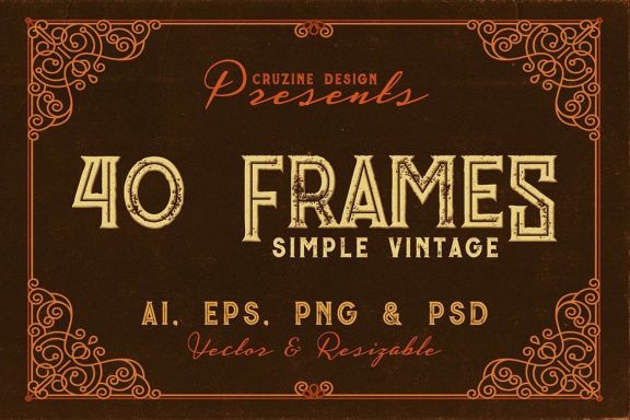 40 Vintage Frames