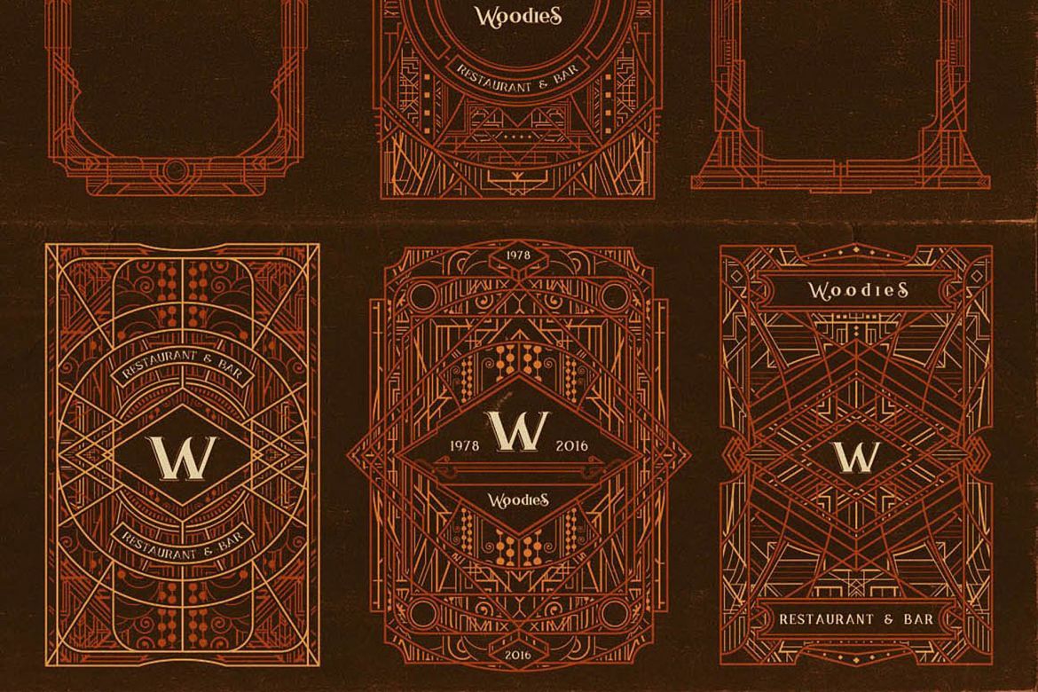 30 ArtDeco Frames alternate