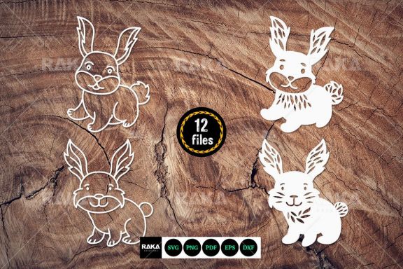 Cute Bunny Vector Illustrations