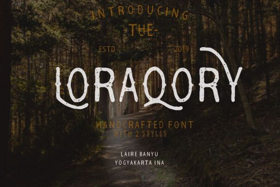 LORAQORY Font - view 1