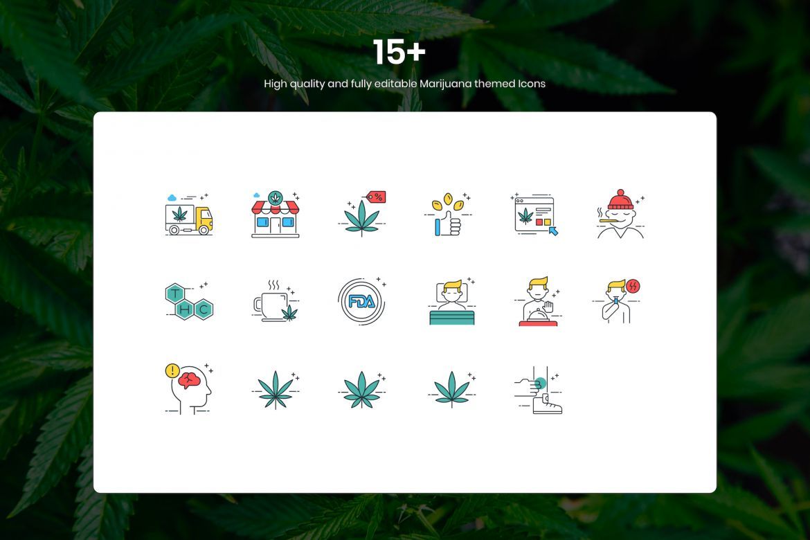Oasis - Marijuana eCommerce Sketch Template - view 4