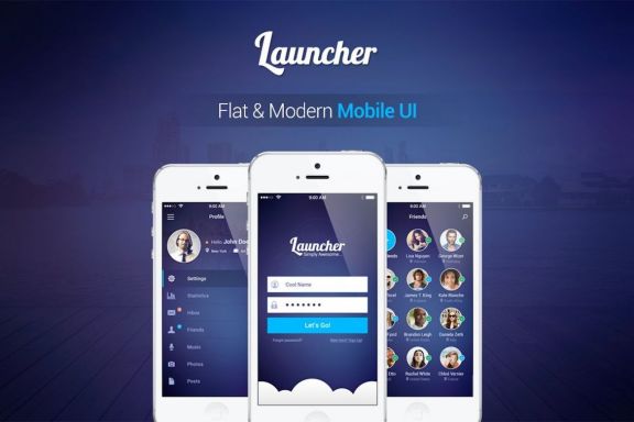 Launcher | Flat Mobile UI