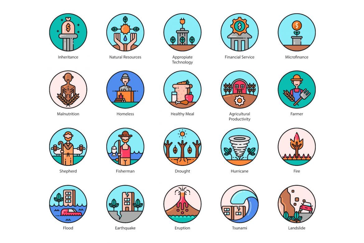 136 Sustainable Development Icons | Aesthetic - view 11