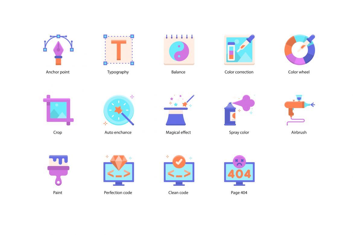 74 Creative Design Icons | Violet - view 5