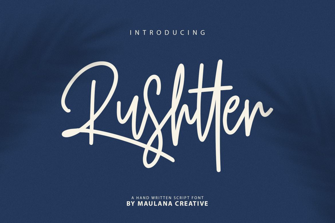 Rushtter Signature Font alternate