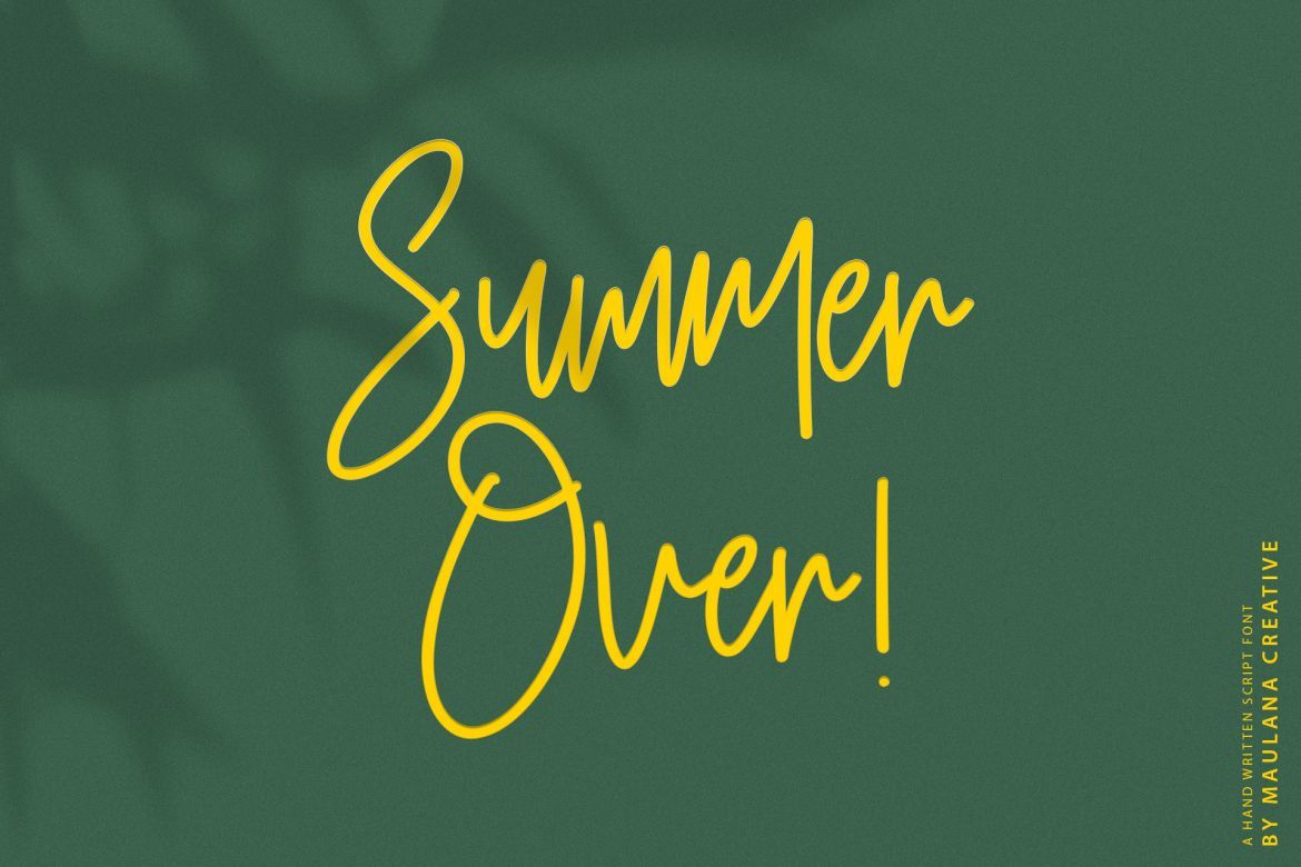 Rushtter Signature Font - view 5