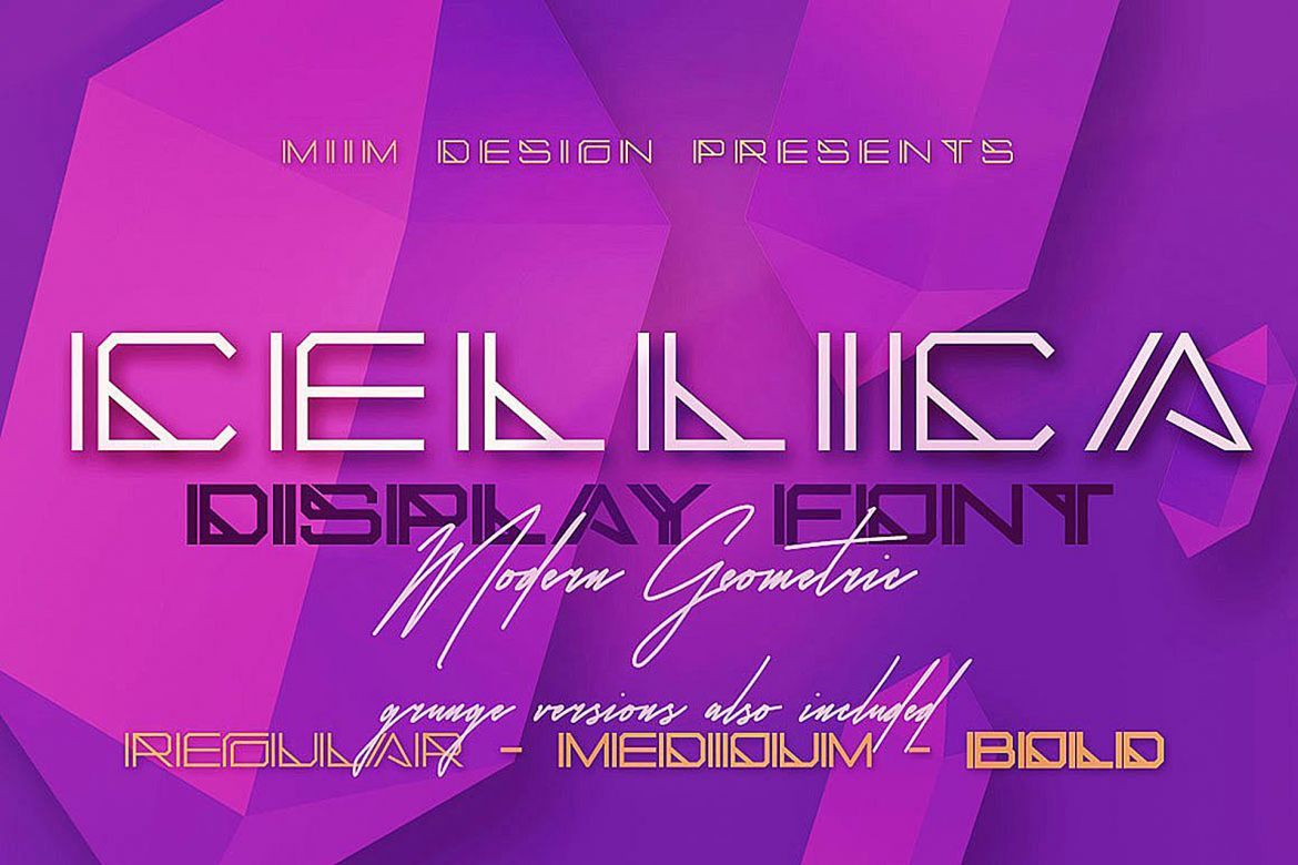 Cellica - Display Font - view 2