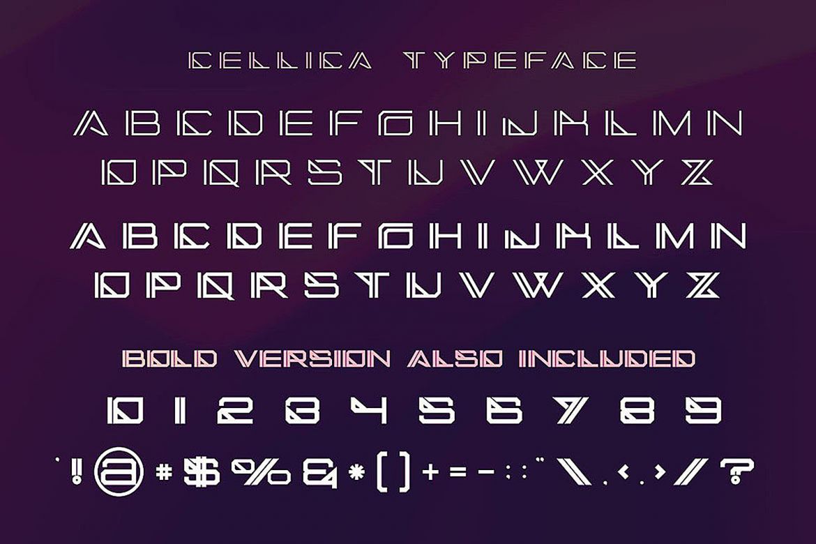 Cellica - Display Font - view 5