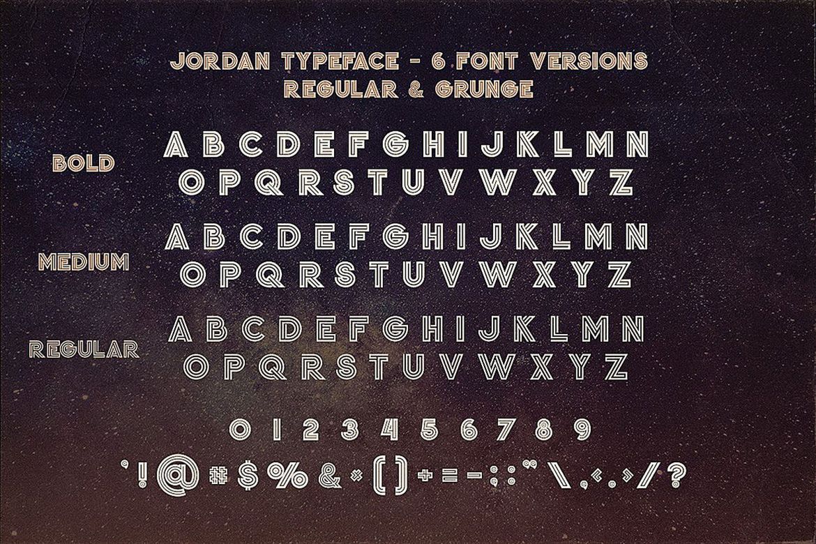 Jordan - Display Font alt