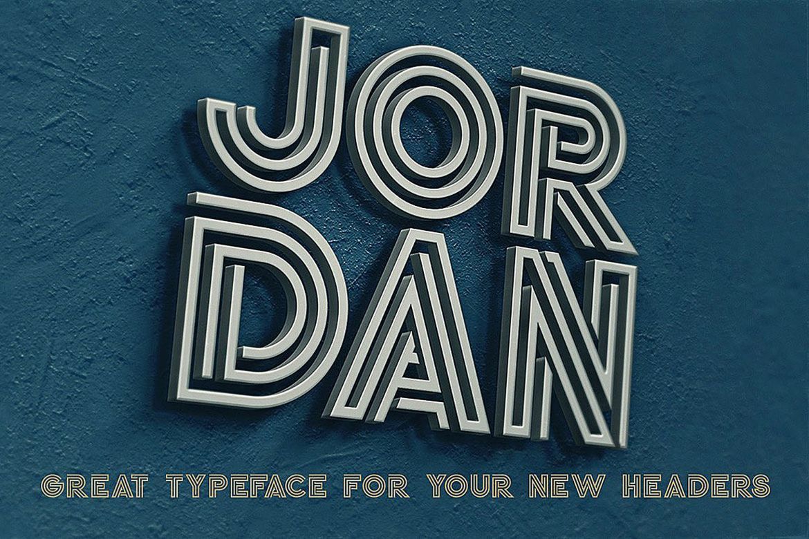 Jordan - Display Font - view 6
