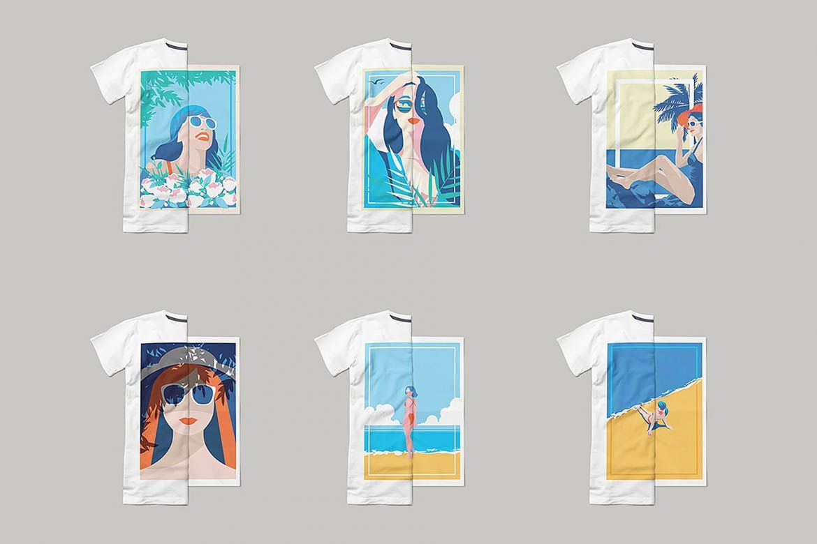 Summer & Spring Poster T-shirt Set - view 4