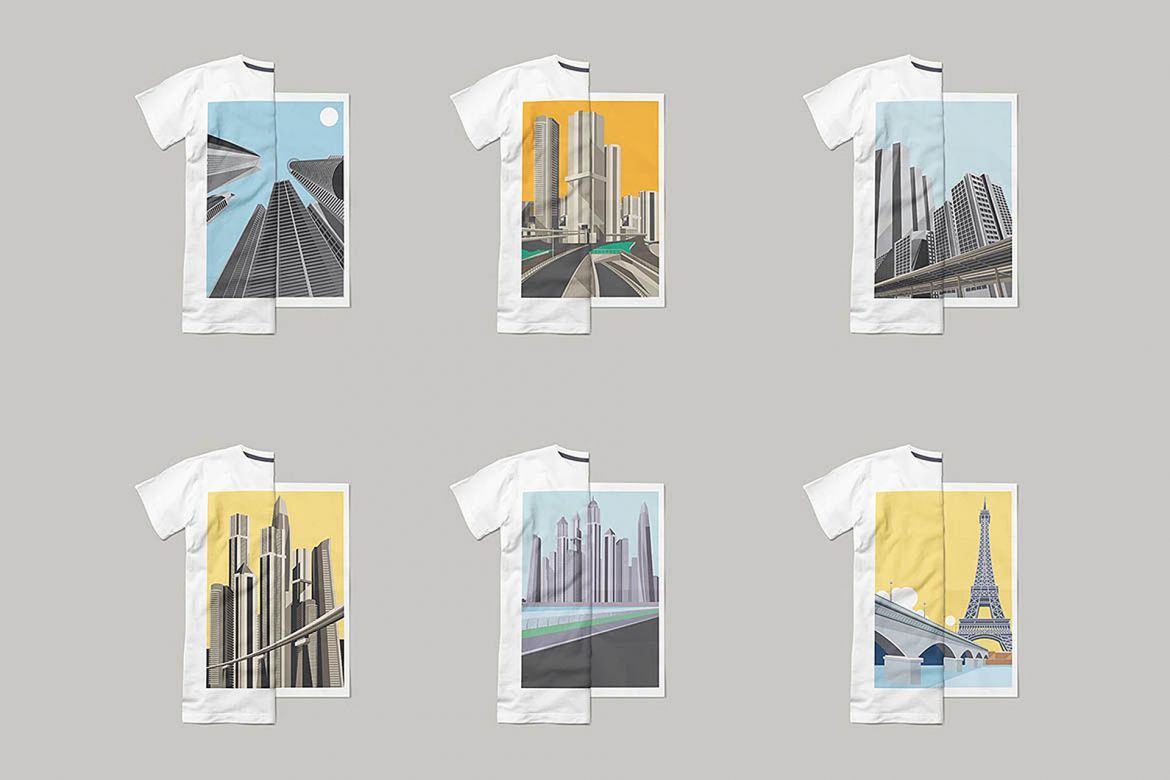 Architecture Poster T-shirt Set - view 3