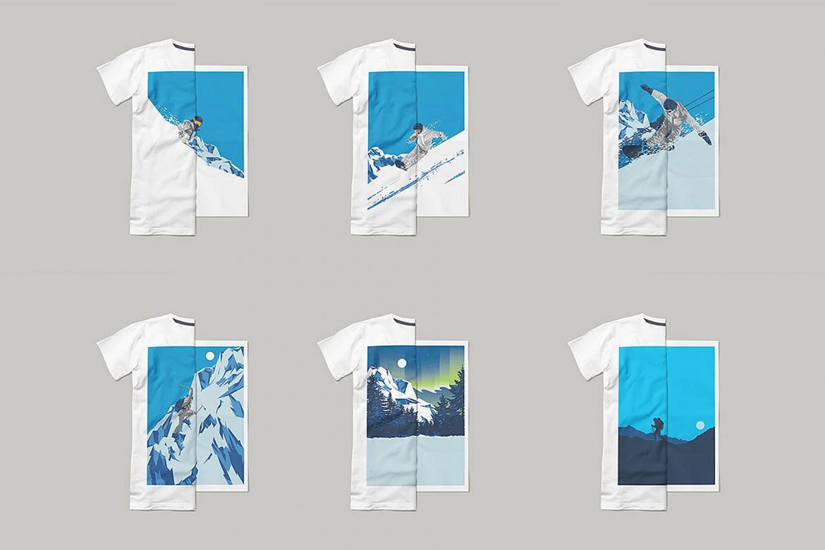 Winter Sport Poster T-shirt Set - view 3