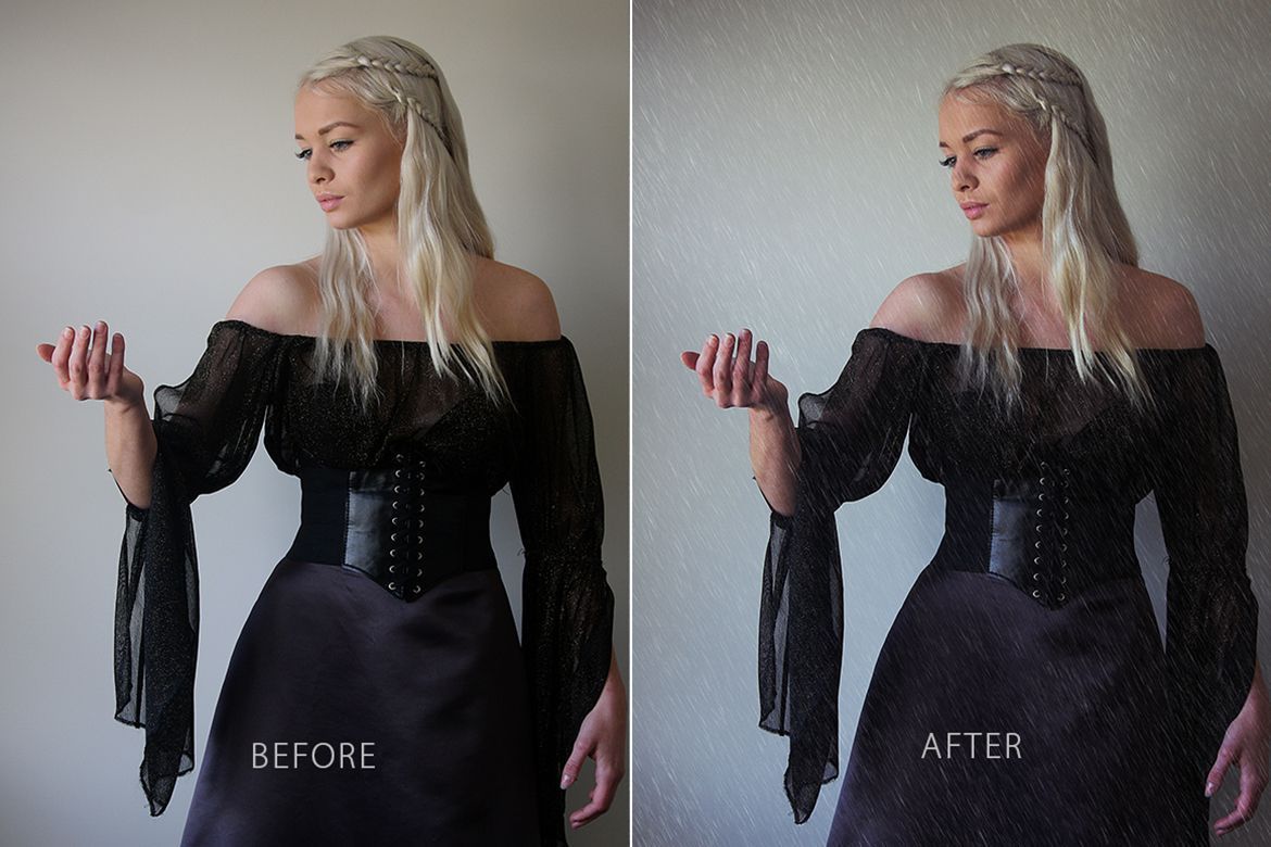 Free Rain Photoshop Action - view 5