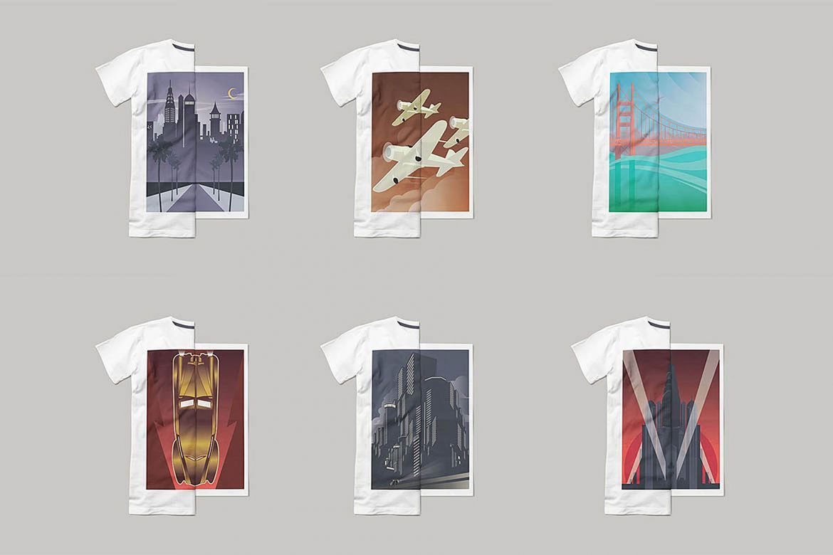 ArtDeco Poster T-shirt Set 1 - view 2