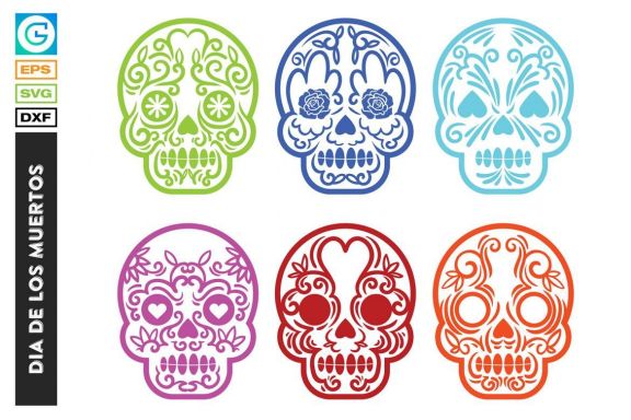 Dia De Los Muertos Festival Day Of The Death Skull With Floral Ornament