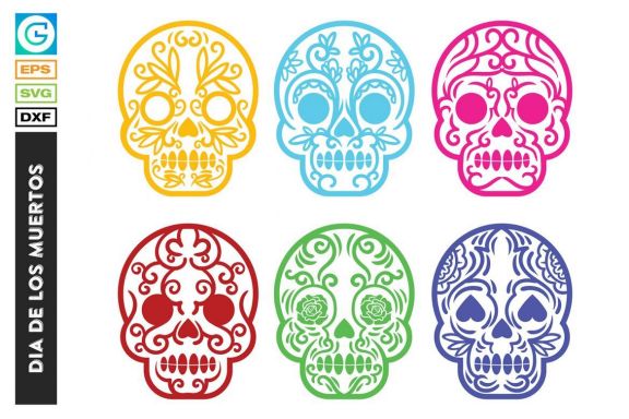 Dia De Los Muertos Festival Skull With Floral Ornament Day Of The Death