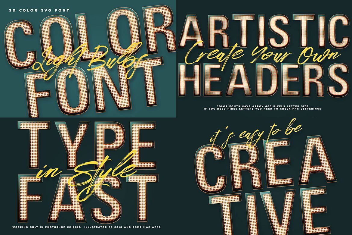 Free Color SVG Fonts 2 - view 5