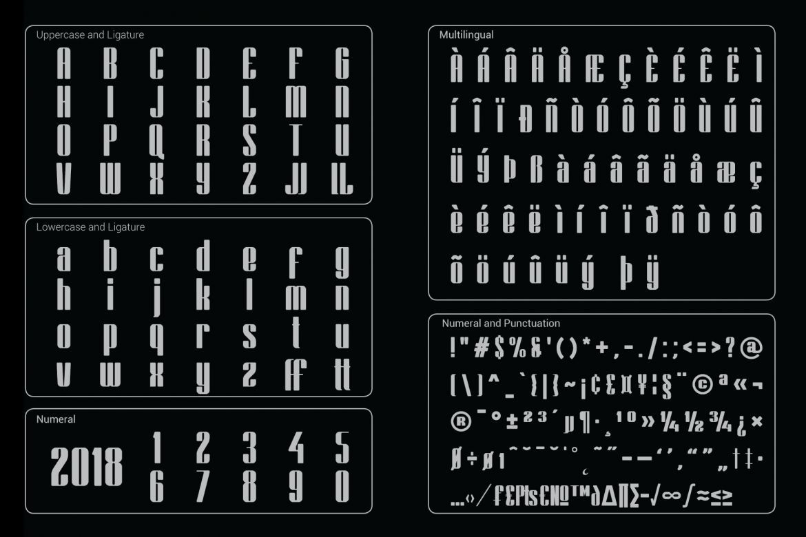Bornco Display Font - view 3