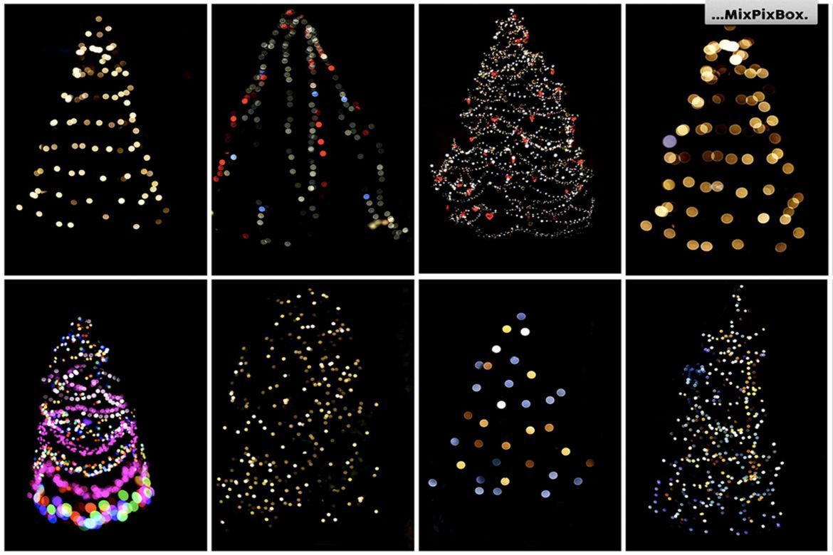 Christmas Trees Lights Overlays alternate