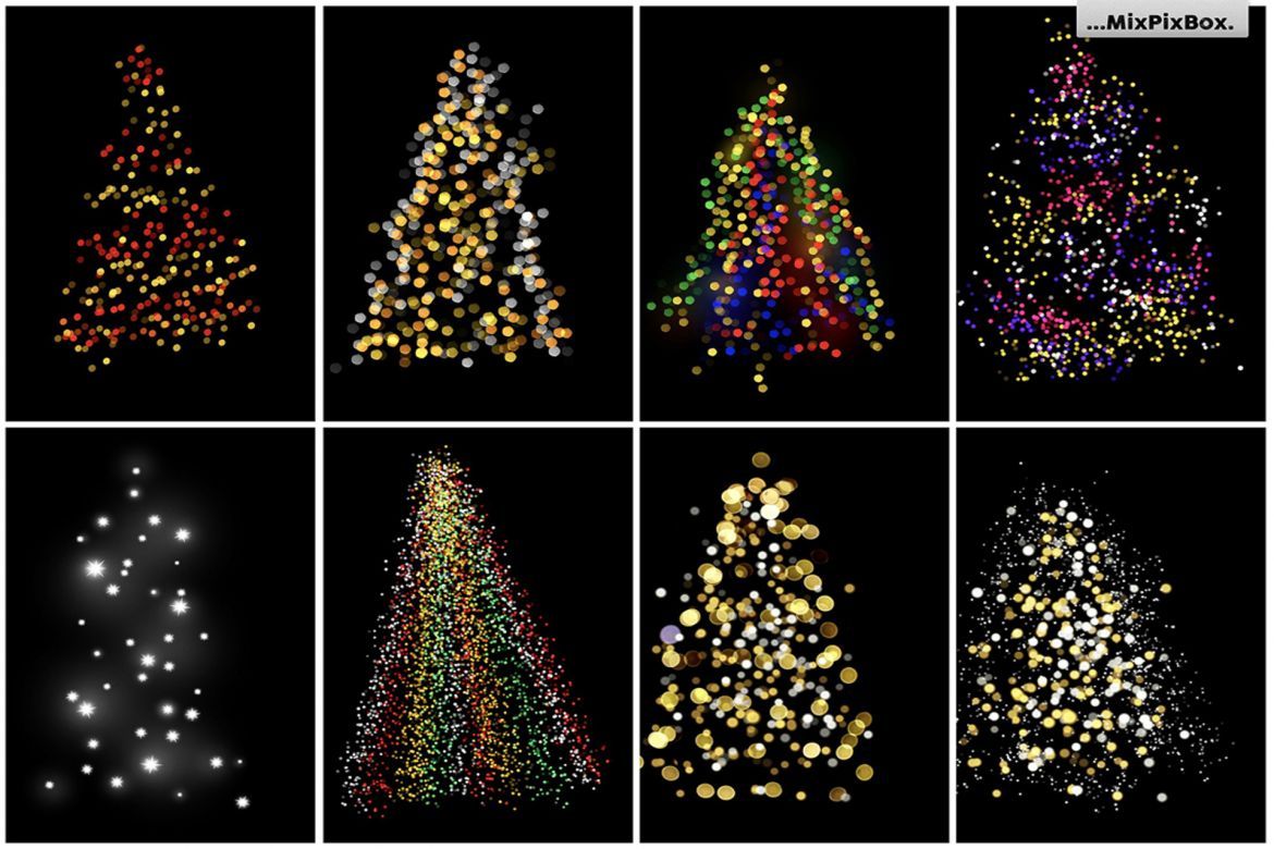 Christmas Trees Lights Overlays alternate